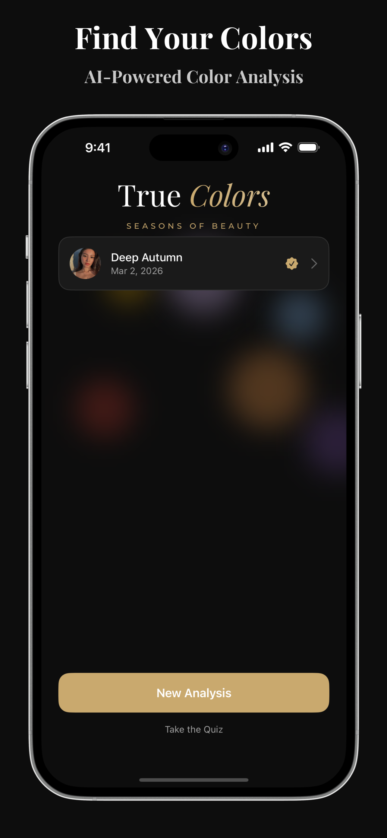 Color analysis results